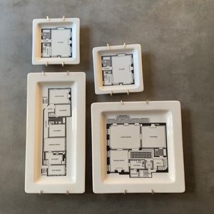 Fishs Eddy Apartment Plates, Wall Hanging Hardware